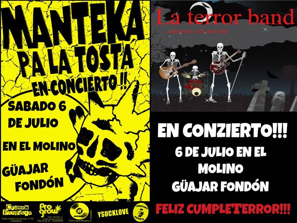 Cartel de concierto Manteka