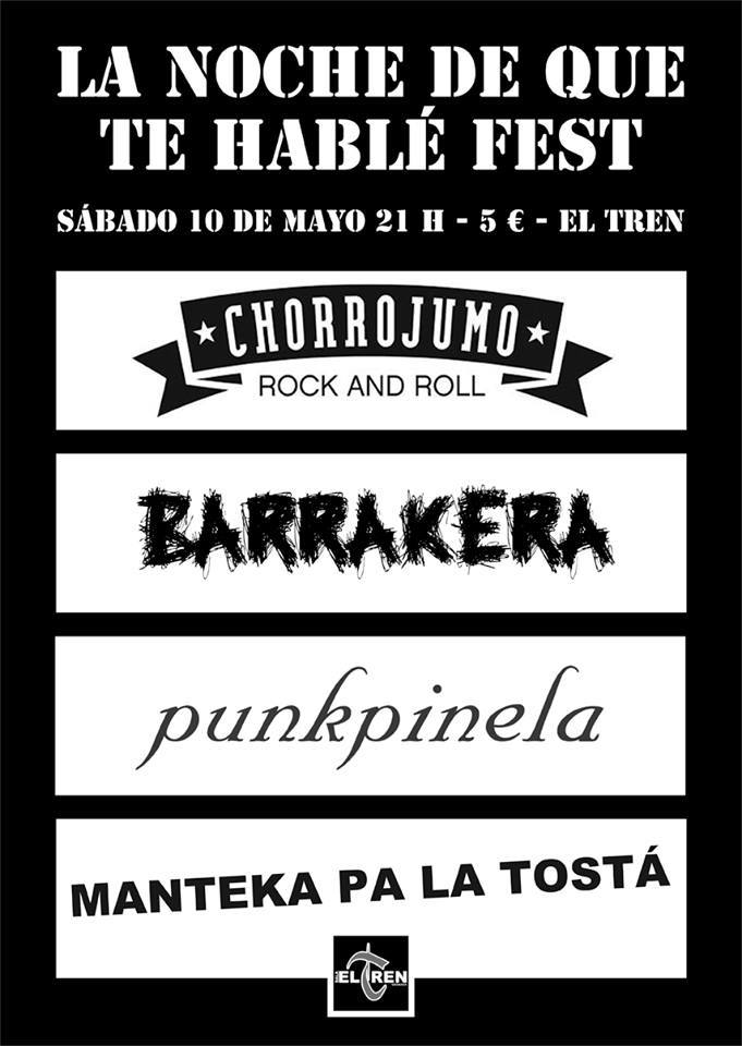 Cartel de concierto Manteka