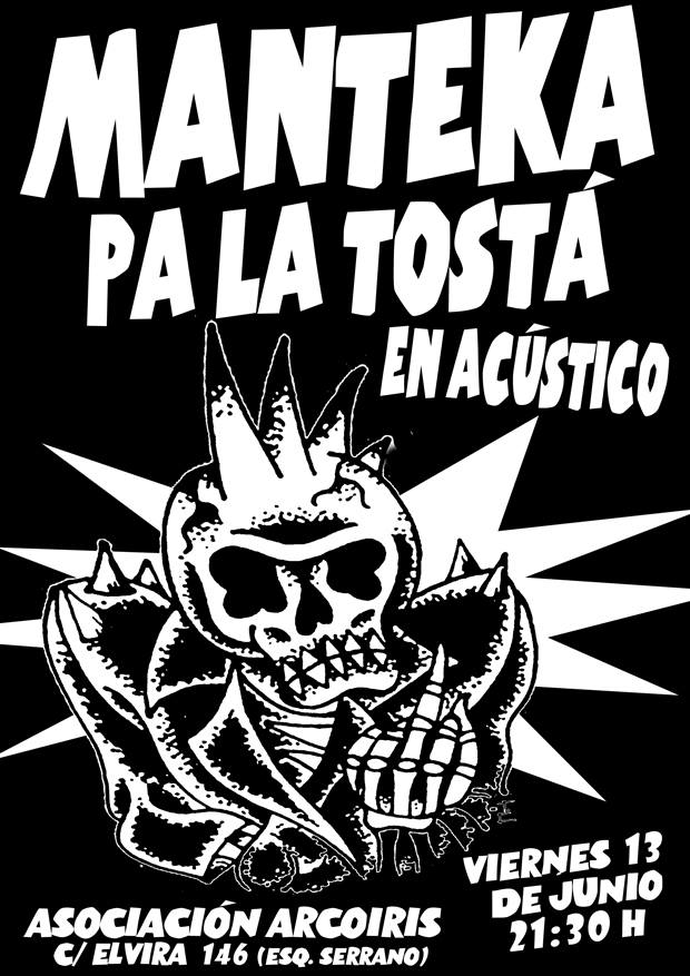 Cartel de concierto Manteka