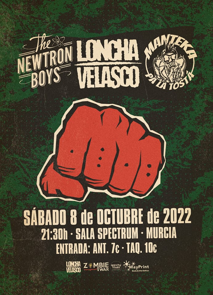 Cartel de concierto Manteka