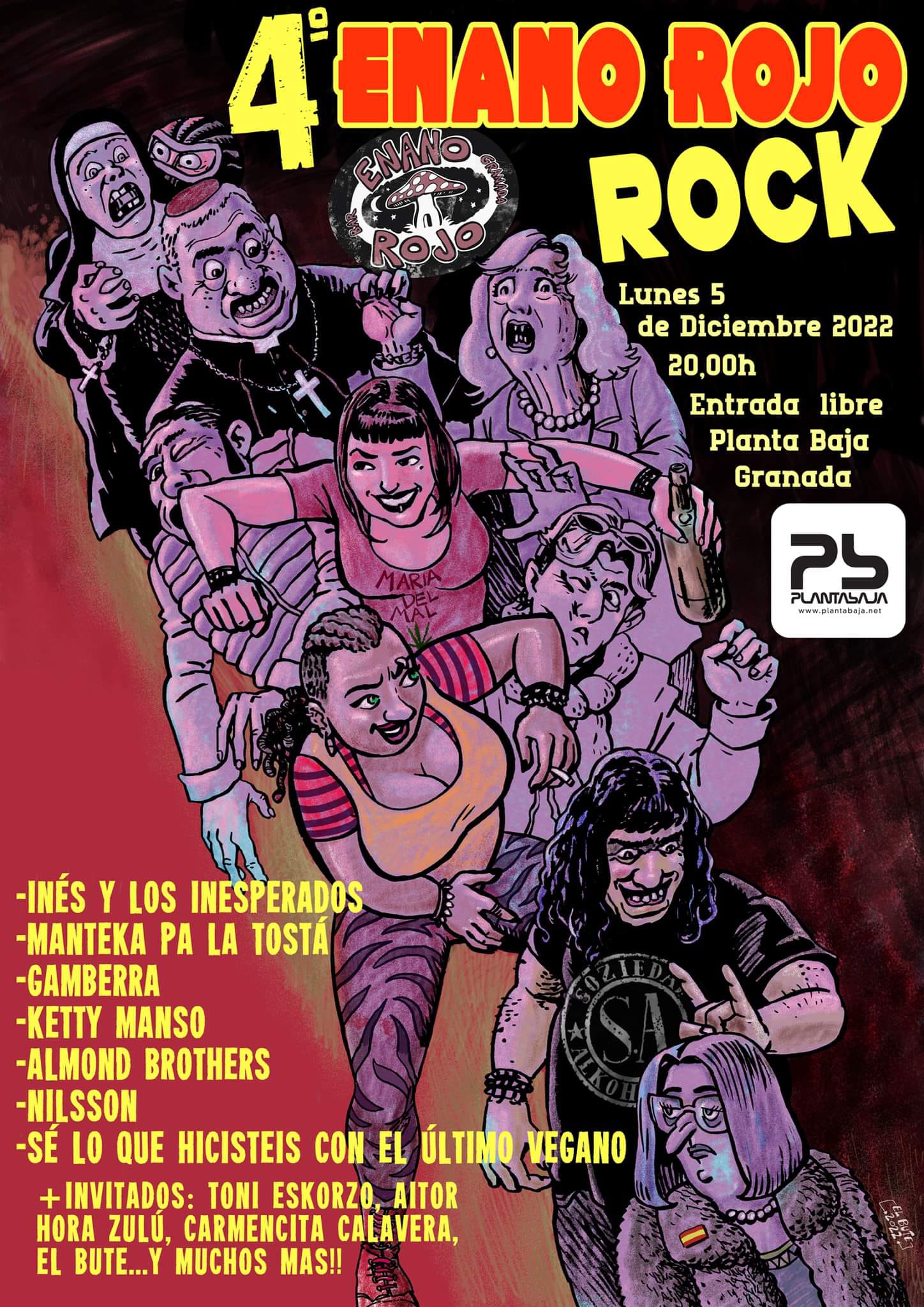 Cartel de concierto Manteka