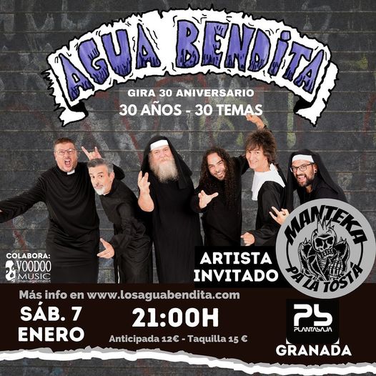 Cartel de concierto Manteka